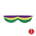 thumbnail image 2 of Beistle Mardi Gras Fabric Bunting 5' 10" - 6 Pack (1 Per Package), 2 of 3