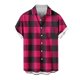 thumbnail image 1 of Mens Casual Manga Corta Botón Abajo Camisas, Cuello de Vuelta Impresión para el Verano, Al Aire Libre Y Desgaste Casual, 1 of 9