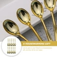 thumbnail image 5 of FONDOTIN Set of 48 Golden Disposable Plastic Spoons for Home Use with Smooth and Rounded Edges, 5 of 6