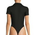 thumbnail image 3 of No Boundaries Juniors' Cap Sleeve Polo Bodysuit, 3 of 5
