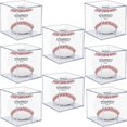 thumbnail image 1 of Caja de exhibición para pelota de béisbol KALOPEZY de acrílico con protección UV, paquete de 8, 1 of 8