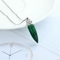 thumbnail image 3 of Turquoise Urn Necklace for Ashes Bullet Cremation Urn Necklace for Ashes Keepsake Memorial Pendant Stainless Steel Urn Ashes Locket for Men / Women, 3 of 6