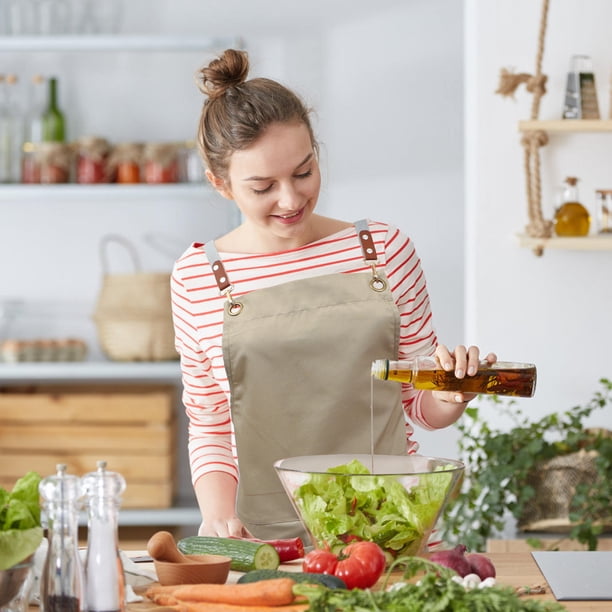 unbranded Delantal De Cocina Para Chef Con Ancho De Y Bolsillo Impermeable