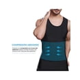 thumbnail image 3 of Camiseta Interior Hombre Control De Postura Soporte Lumbar Negro M, 3 of 6