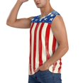 thumbnail image 2 of Disketp America Flags2 Sleeveless Tshirts for Men, Muscle Shirts for Men Dry Fit Tank Top-Small, 2 of 5