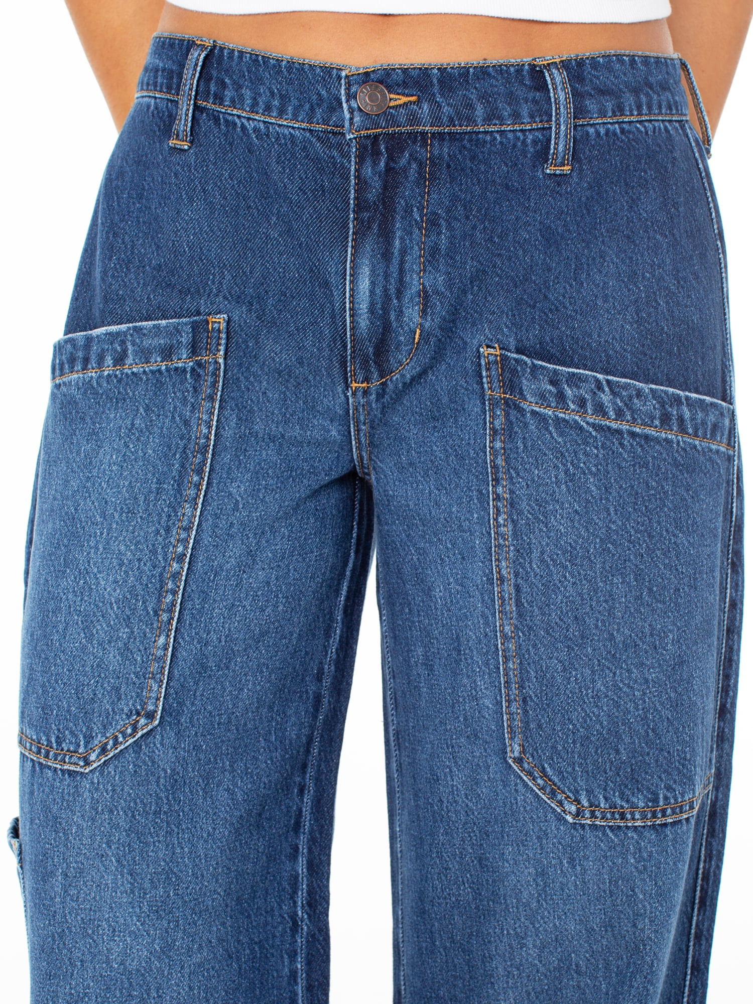 Celebrity Pink Women's and Women's Plus Wide Leg Gardener Jeans, Sizes XS-4X