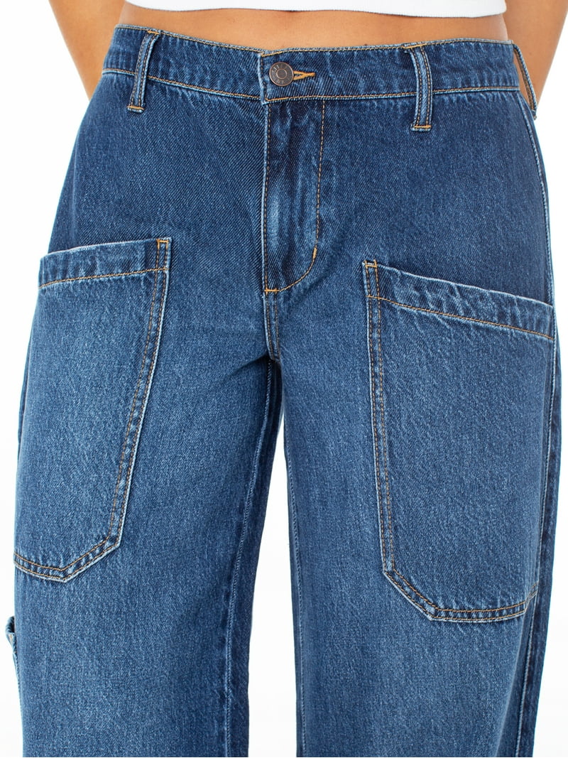 Celebrity Pink Women's and Women's Plus Wide Leg Gardener Jeans