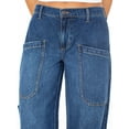 thumbnail image 5 of Celebrity Pink Women's and Women's Plus Wide Leg Gardener Jeans, Sizes XS-4X, 5 of 5