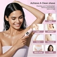 thumbnail image 3 of JUUTREN 2-in-1 Bikini Trimmer for Women with LED Display, Rechargeable Electric Razor & Dual-Head Shaver for Face, Body, Underarms & Legs, Painless Hair Removal, IPX7 Waterproof, Wet & Dry Use, 3 of 8