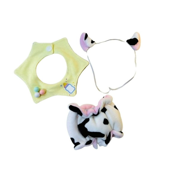 Yinanstore Doll Clothes, Miniature Clothing Toy for 17cm, Pendant Doll Soft Comfortable Doll Accessories Dress up Accessories Decor Cow