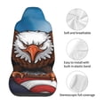 thumbnail image 5 of Yiaed Cartoon Bald Eagle USA Print Car Seat Covers,Universal Auto Seats Protector Fits for Car,SUV Sedan,Truck,Automotive Seat Covers & Accessories(Two packs), 5 of 7
