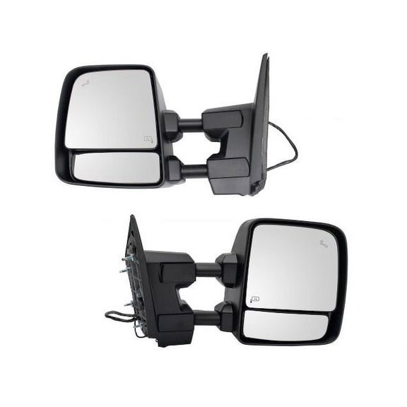 Door Mirror Set 2 Piece - Compatible with 2017 - 2018 Nissan TITAN