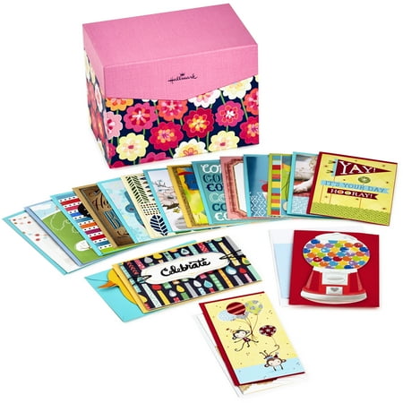 Hallmark All Occasion Boxed Greeting Card Assortment, 20-ct. with Dividers (Best Paper For Greeting Cards)