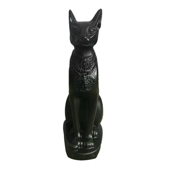 Cat Egyptian Statue God Craft Goddess Resin Adornment Ornament Collectible Figurine Bastet Sculpture Household Desktop