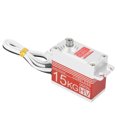 thumbnail image 2 of Servo de dirección de engranaje de Metal 15 kg para coche RC rojo oso de fresa, 2 of 9