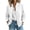 White, variant on Women's Bomber Jackets, Lightweight Long Sleeve Zip up Coat, Fashion Casual Windbreaker Fall Jackets with Pockets Outerwear