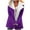 Purple, variant on Women's Trench Coats Casual Winter Warm Composite Plush Button Lapels Jacket Outwear Long Sleeve Hoodless Coat