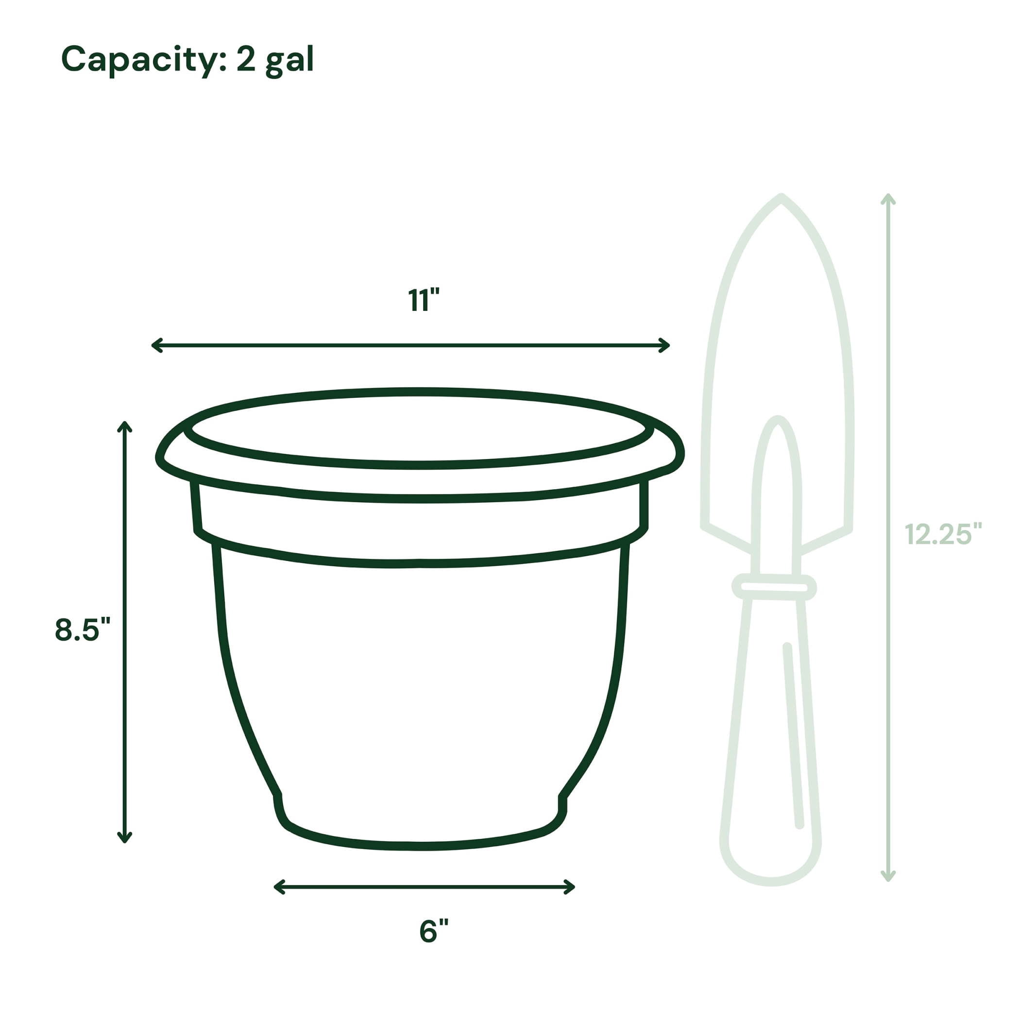 Bloem Ariana 10" Self-Watering Plastic Planter - Rolled Rim Indoor/Outdoor Garden Pot, Burnt Red