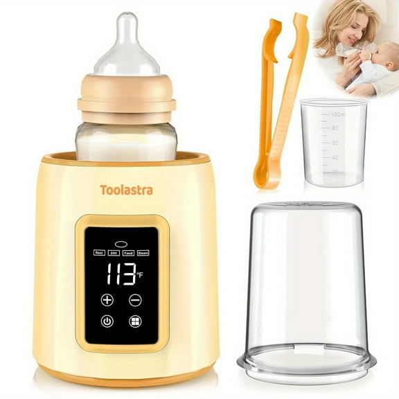 Hattyroom Bottle Warmer for Breastmilk & All Bottles - Fast 3-Min Heating, Precise Temp Control, Auto Shut-Off, BPA-Free, Portable Dual Bottle Warmer for Formula & Baby Food
