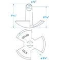 thumbnail image 5 of Seachoice Black Vinyl Coated River Anchor, 5 of 5
