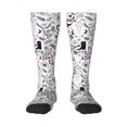 thumbnail image 1 of Fotbe Cowboy Calcetas Divertidas Estampadas para Hombre y Mujer, Calcetas de Algodón hasta la Rodilla para Caminar, Correr, Enfermería y Embarazo, 1 of 6