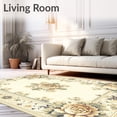 thumbnail image 2 of ODIKA 2'x3' Machine Washable Non-Slip Area Rug, Abstract Modern Beige and Ivory High Traffic Rug, Beige, 46974, 2 of 7