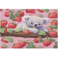 thumbnail image 3 of GZHJMY Bathroom Rug Koala Strawberry Soft and Absorbent Bathroom Carpet Non-Slip Machine Washable Plush Bath Floor Rug Door Mat for Bathtubs, Toilet,Kitchen, 16x24 in Carpet Runner, 3 of 6