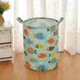 thumbnail image 2 of Ongmies Storage Bag Clearance Laundry Hamper with Handles Collapsible Canvas Laundry Basket Storage Basket Home Organizer for Nursery Clothes toys Baby Hamper Home Decor D, 2 of 5