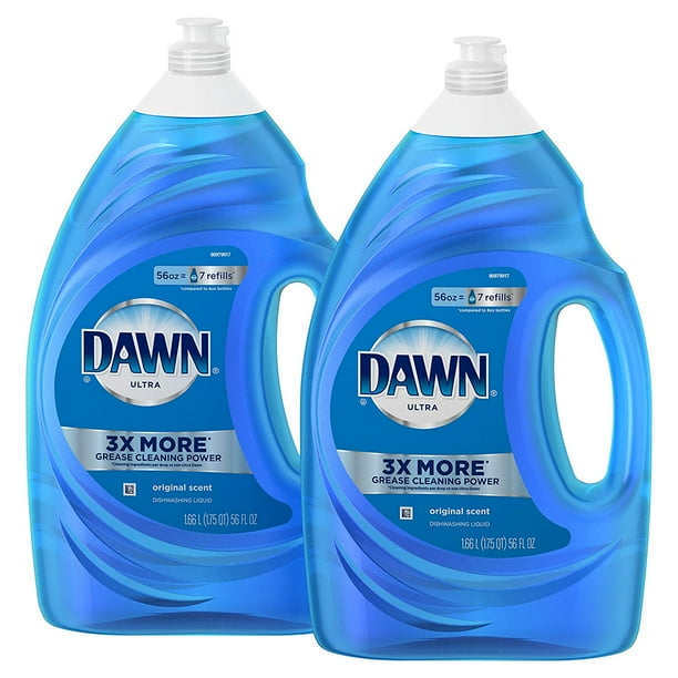 (Pack of 2) Dawn Ultra Dishwashing Liquid Dish Soap, Original Scent, 56