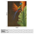 thumbnail image 4 of Pratyus Bird of Paradise Flannel Throw Blanket for Couch Sofa Bed Office All Seasons Lightweight Soft Long-Lasting Blanket 50x60in, 4 of 6