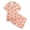 Z1 Orange, variant on REDARER Girls 2-Piece Bow Print Pajama Set Short Sleeve Button-Down Shirt & Shorts Sleepwear Loungewear,9-10 Years
