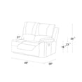 thumbnail image 7 of Titan Furnishings Transitional Faux Leather Power Reclining Sectional in Black, 7 of 7