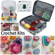 Retrok 82Pcs Crochet Kits for Beginners Colorful Crochet Hook Set with Storage Bag and Crochet Accessories Ergonomic Crochet Kit Practical Knitting Starter Kit for Adults Kids Gifts