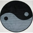 thumbnail image 1 of Tapis rond amusant pour enfant Yin Yang multicolore nylon, 1 of 2
