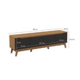 thumbnail image 3 of Mueble TV 75" Kappesberg 180cm con 3 Puertas Canela/Negro, 3 of 10