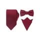 thumbnail image 1 of INSPIRE CHIC Conjunto de Pañuelo de Bolsillo para Hombre Corbata Sólida Colorida Conjuntos de Pajaritas Pre-atadas para Invierno Fiesta Burdeos, 1 of 6