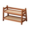 thumbnail image 3 of yotijay Water Cup Display Rack 2 Layer Storage Shelf for Home Coffee Bar Accessories Brown, 3 of 9
