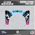 thumbnail image 4 of Kalair GFX Graphics Kit for Suzuki LTZ400 (2003-2008) Icon Series, 4 of 5
