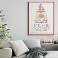 thumbnail image 2 of Stupell Industries Milk and Cookies Phrase Christmas Plaid Gnome Fairy Tales & Fantasy Painting Gallery Wrapped Canvas Art Print Wall Art, 36 x 48, 2 of 6