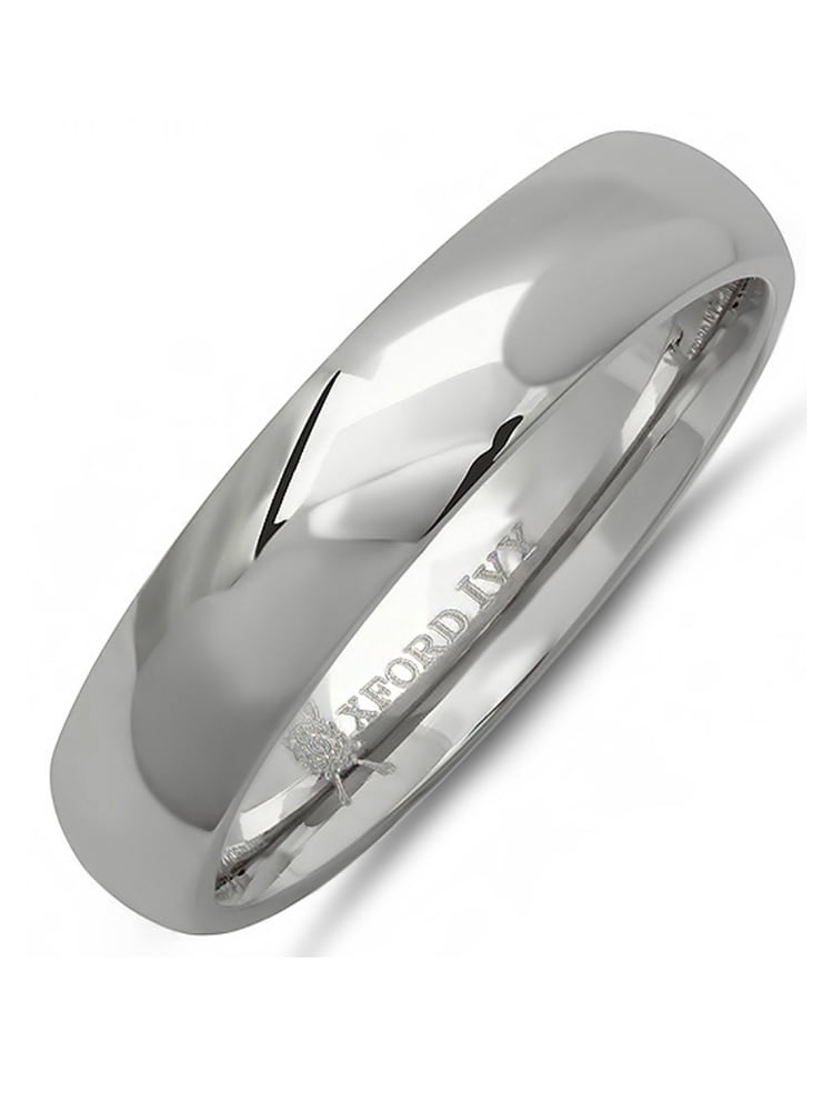 Titanium 7mm Solid Comfort Fit Dome Plain Wedding Band Polish Ring Size 8-12 