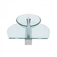 thumbnail image 5 of Corona Glass Console Sink Combo Round Easy Install Wall Mount Bathroom Vessel Sink 27 7/8" Crystal Clear Tempered Glass Console w/Chrome Faucet and Pop Up Sink Drain | Renovators Supply, 5 of 6