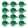 thumbnail image 3 of 25Pcs Mini Bird Parrots Food Water Bowl for Farms and Home - Durable Green Plastic Inlay Installation Round Small Feeder, 3 of 8