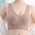 thumbnail image 3 of Vedolay Sport Bras For Women Bra for Women Full Coverage Lace Plus Size Compression Bra Unlined Bras with Underwire,Coffee One Size, 3 of 4