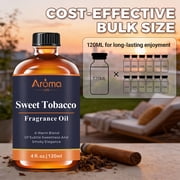 Sweet Tobacco Fragrance Oil for Diffuser, 120ml / 4 fl oz, Long-Lasting Home Scent for Candles, Reed Diffusers and DIY Projects