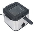 thumbnail image 1 of Panier Friteuse 2,5 Litres pour Poulet Frit, Crevettes, Frites, Chips et Plus, Récipient à Huile Amovible, Acier Inoxydable, 1 of 7