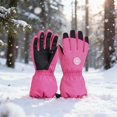 thumbnail image 2 of CPNG Kids Ski Gloves Windproof Waterproof Fleece Lined Touchscreen Insulated Snow Glove Thick Soft Warm Cold Weather Outdoor Cycling Running, 2 of 5