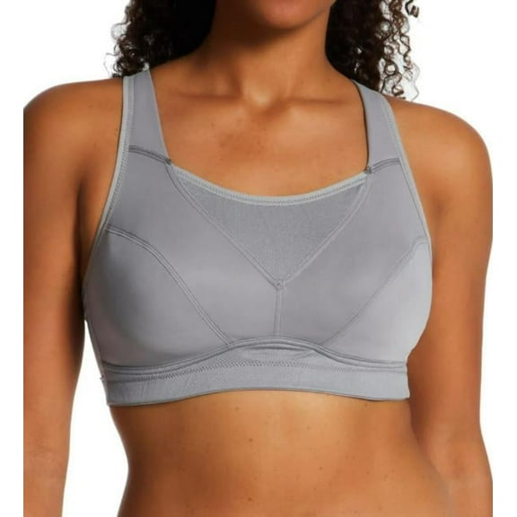 Women's Playtex US4221 Bounce Control Wire Free Sports Bra (Coolest Grey Heather 42D)
