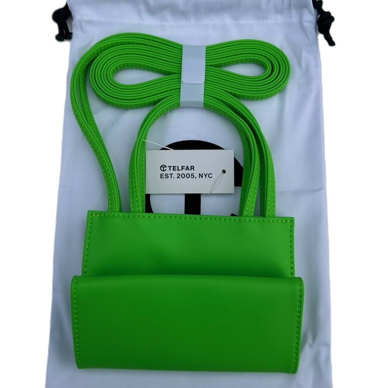 Telfar Small Highlighter Green Shopping Bag Walmart