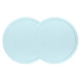 thumbnail image 1 of Flmtop 2 Pcs sous-Verres Ronds avec Bord Surélevé en Silicone Anti-Éclaboussures sous-Verres Anti-Brûlure Tapis Attrayants Protection de Table Napperons pour Restaurants Bars Cuisines, 1 of 10