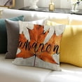 thumbnail image 3 of SHANXI Orange and Hello Autumn Farmhouse Decor Pumpkin Thanksgiving Pillowcases 12x12in, 3 of 5
